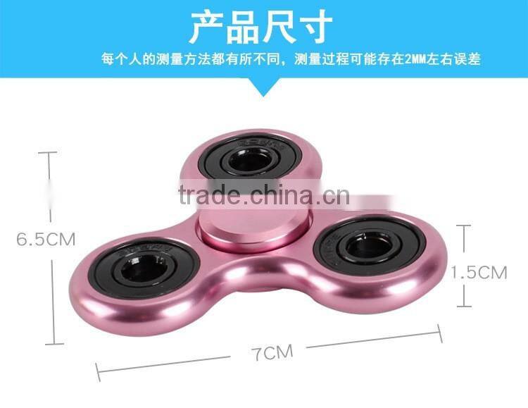 Triangle spinner EDC Hand Spinner Torqbar Alumium Alloy Material fidget spinner toy