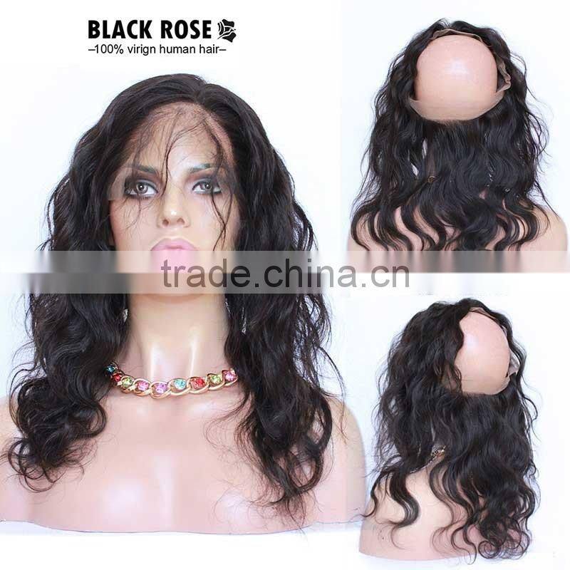 Brazilian Body Hair Extension 360 Lace Frontal Closure