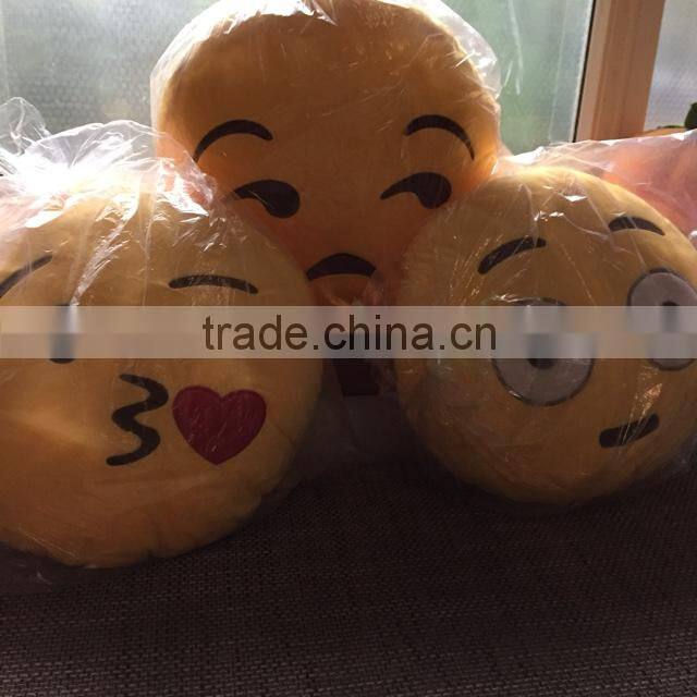 Wholesale top quality stuffed cute emoji seat sofa cushion