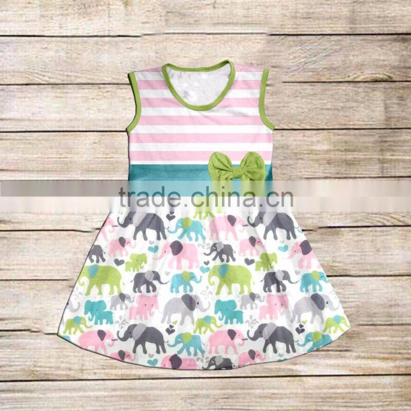 New Design Floral Patterns Pleated Baby Girl Party Dress Girls Dress Names With Pictures