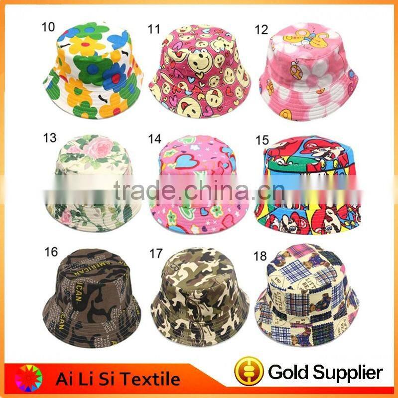 Flower Custom Printed Bucket Hats Custom Plain Bucket Hat Wholesale Digital Printing Custom Sublimation Bucket Hat