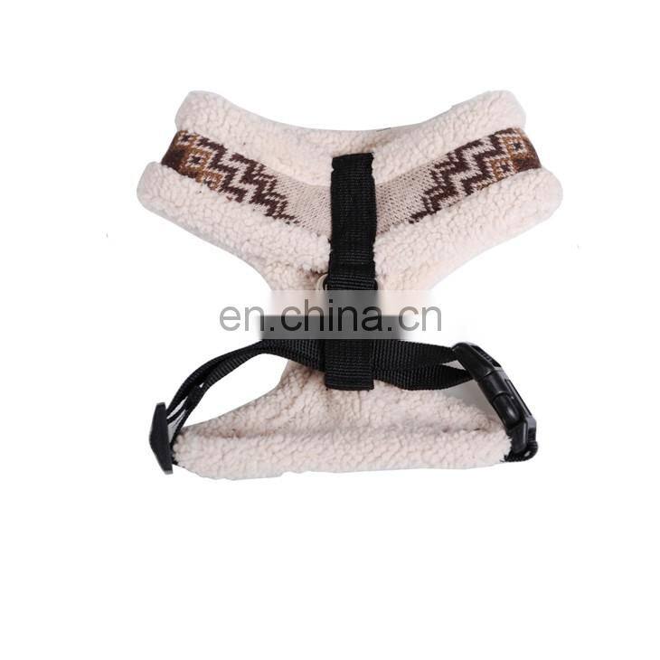 Customize Factory Price Fleece Nylon Dog Harness Vest My Pet Brand