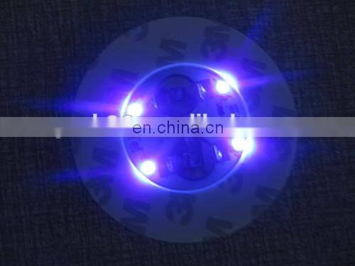 Novelty Gift Special Custom bottle sticker led UV Black Light Bar Drink Coasters