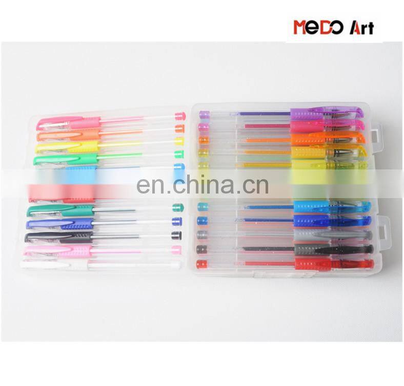 China Factory New Design 48 Gel Pen Set 48 Pack Free Sample Gel Pen Set
