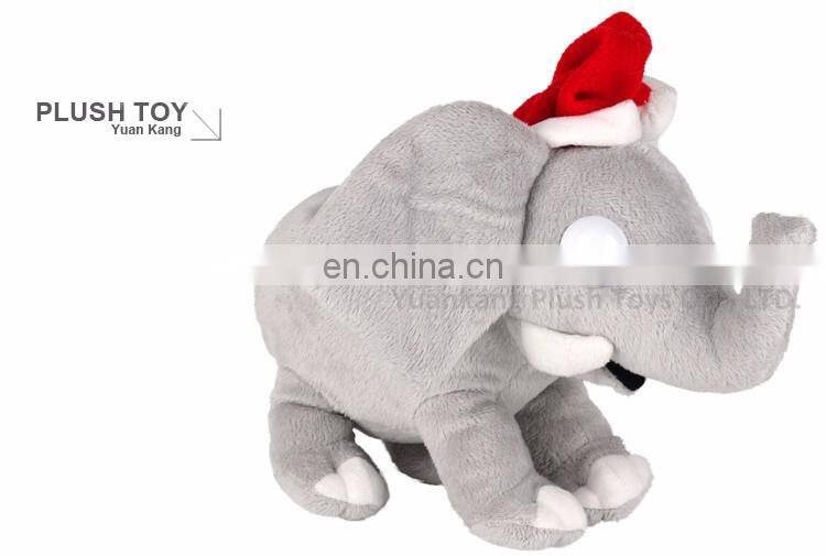 Wholesale christmas stuffed lovely plush elephant toys with big ears