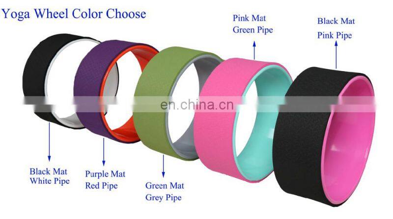 Bolster Yoga Wheel/ABS Tube and Cork TPE Foam for Improving Back Bends