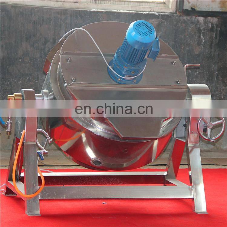 Tilting Boiling Pan Industrial Cooking Candy Kettle With Agitator