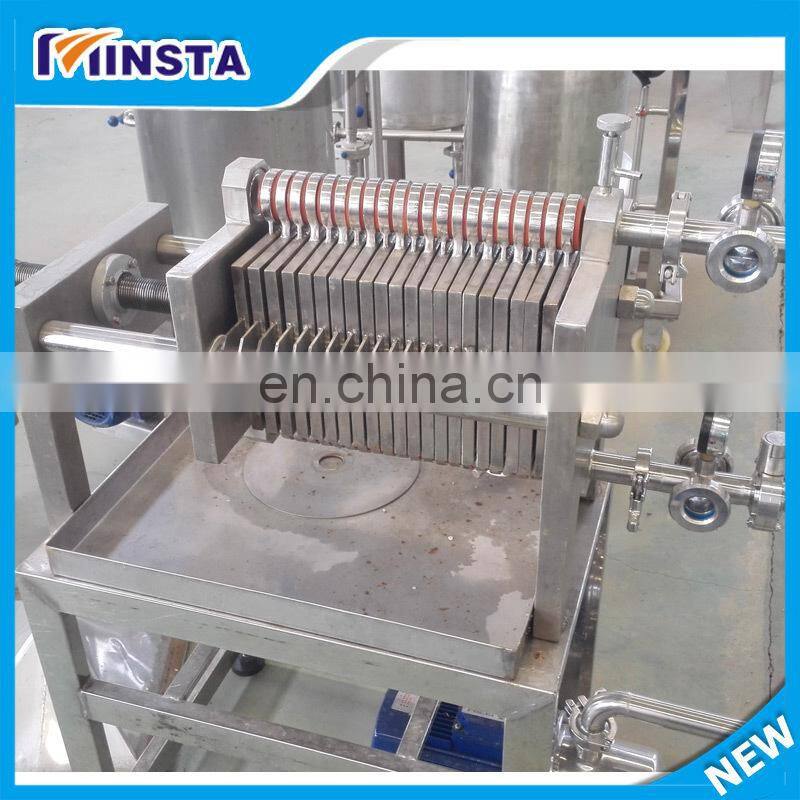 Diatomite filter for grape wine with big capacity