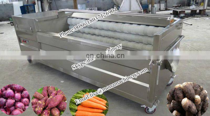 2016 commercial fruit and vegetable washing machine/ Automatic Turmeric Washing & Polishing Machine
