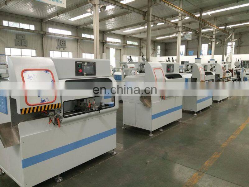Aluminium window door corner connector cutting machine