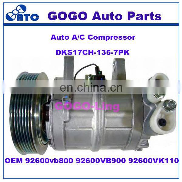 GOGO DKS17CH Auto A/C Compressor OEM 92600VB800 92600VB900 92600VK110
