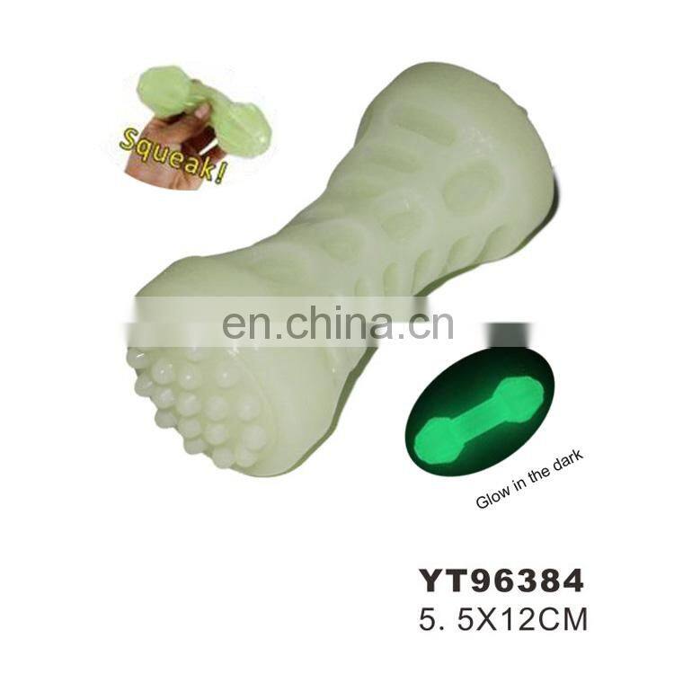 Dog ball toy soft interactive toy with squeaker glow in the dark