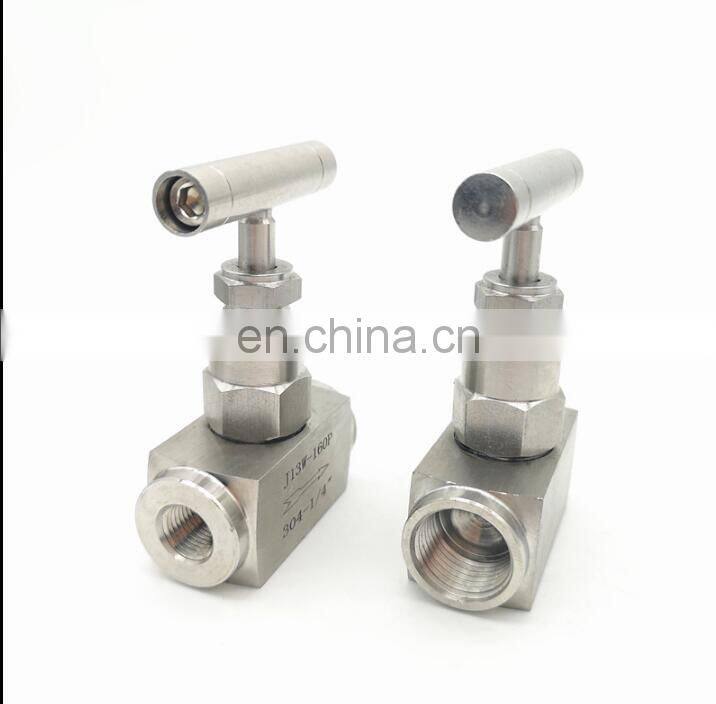 High pressure shut-off valve 1/4 soft seal high temperature hydraulic needle valve