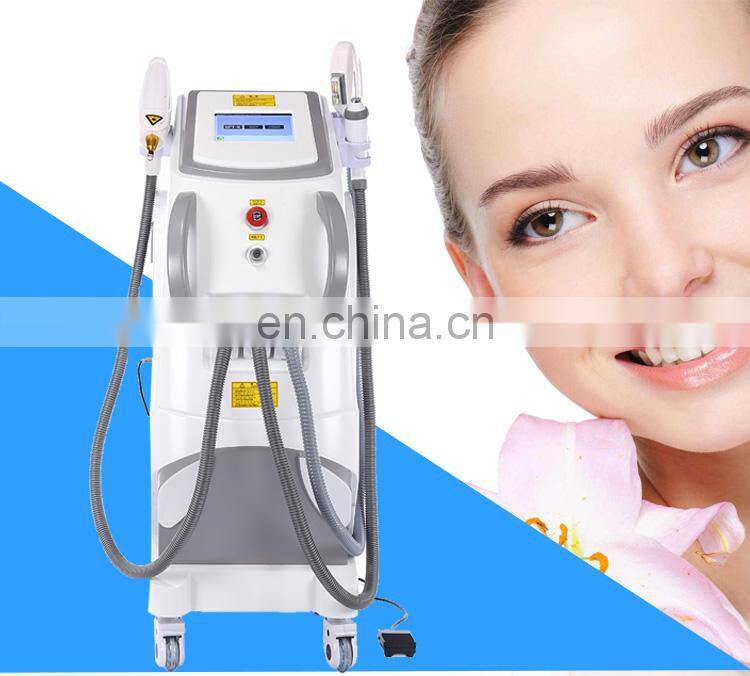Factory price 4 in 1 korea shr+ipl+rf hair removal tattoo removal nd yag laser 532nm 1064nm 1032nm skin lift beauty machine