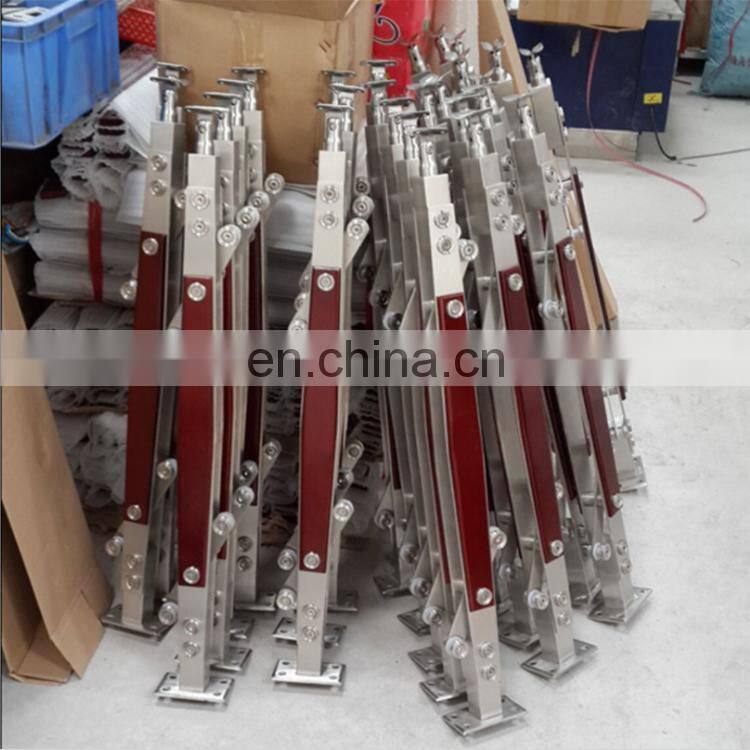 Stainless Steel SUS AISI Balustrades fittings upright column post for glass stair railing