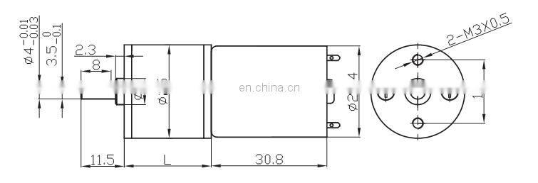 MBI-25A370 6v 12v 24v 150rpm dc gear motor