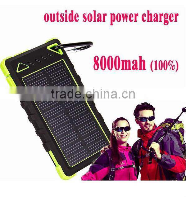 2015 new arrival 10000 mah solar power bank