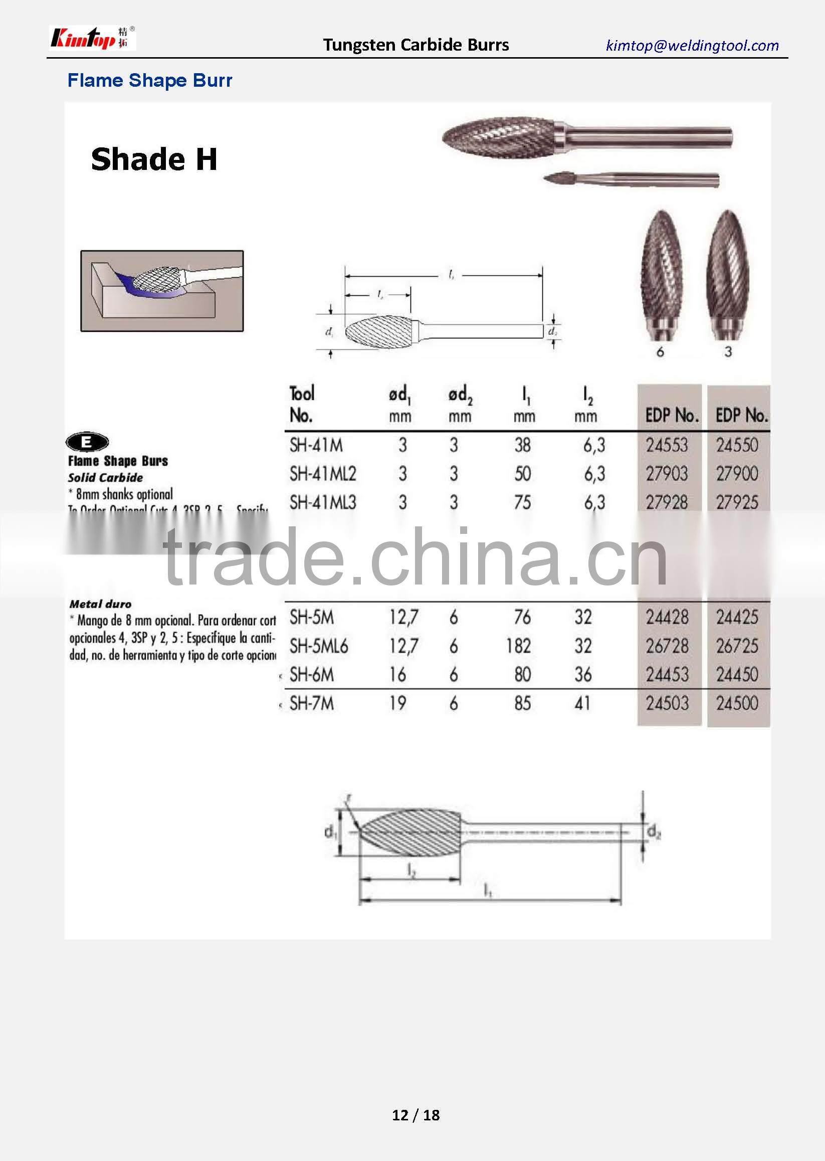 Hot Isostatic Pressing Tungsten Carbide Burr