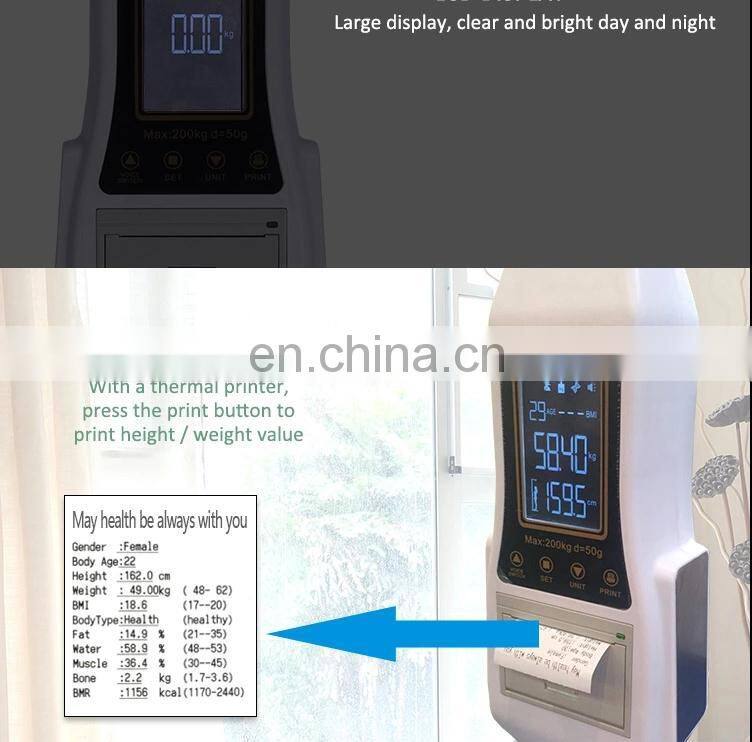 Weighing Measurer Scale Height Scale Digital Height Weight Measuring Scale