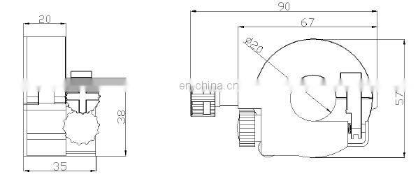 AEW100-D20X Wireless Power Meter LORA Kwh Energy Meter with split CT