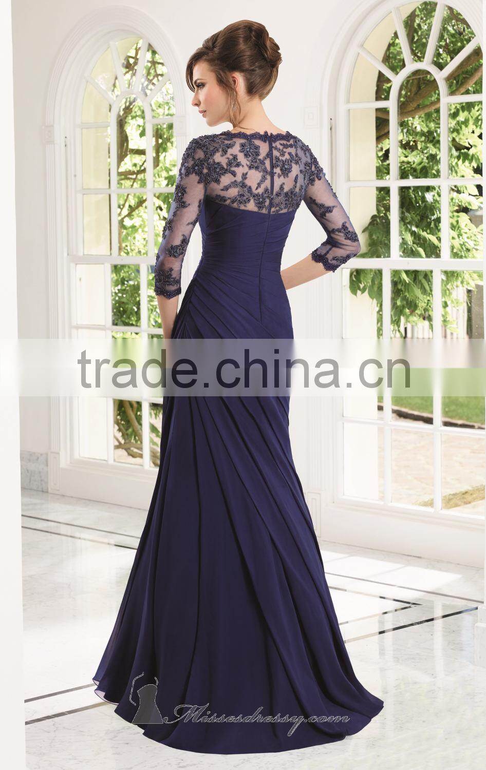 Elegant and Charming Sweetheart Mother of the Bride Dress with Appliqued and Pleat High Quality Mother of the Bride Dress