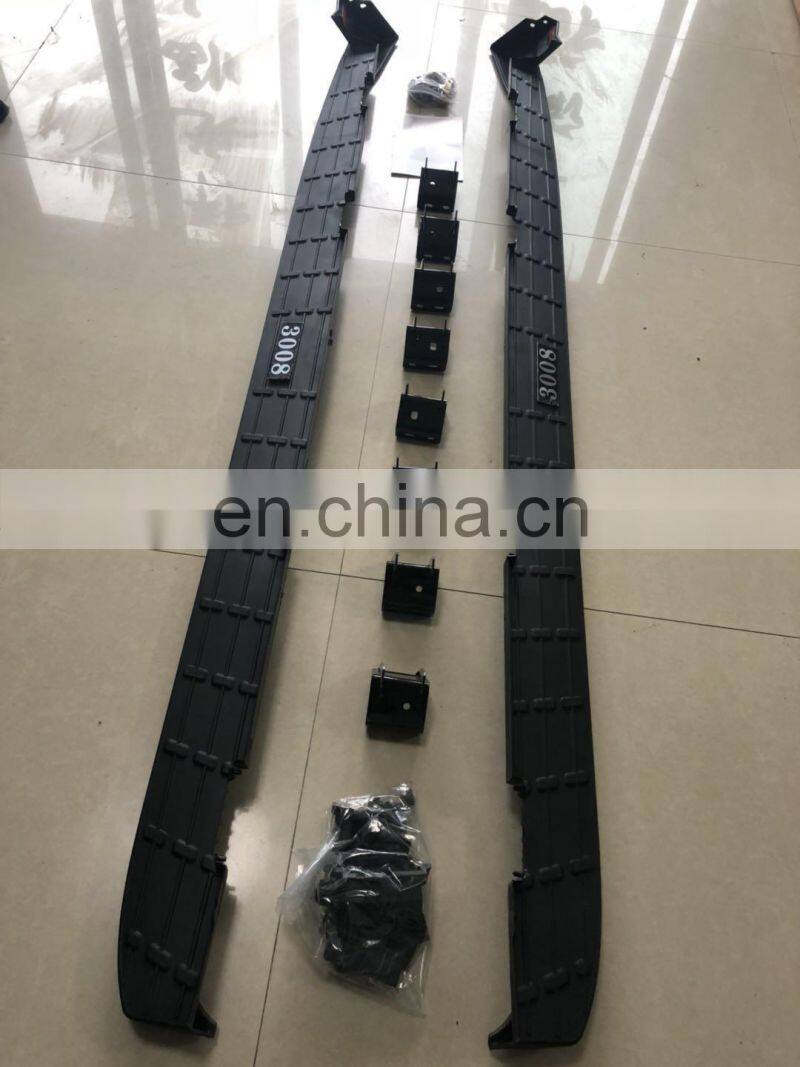 4X4 ALUMINUM ALLOY SIDE STEP BAR OEM aluminum running board SUV side step for car FOR 2017 Peugeot 3008 4008