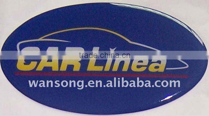 Promotional crystal domed 3d clear custom epoxy sticker with high quality