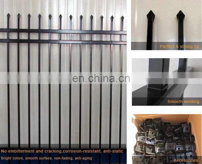 Factory supply bent top garrison safety steel fence panel