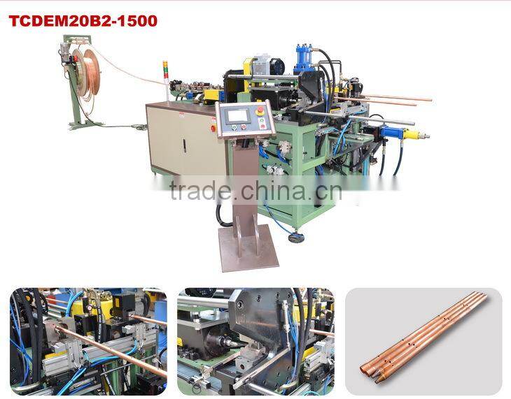CNC pipe integrated machine (cutting, end forming , punching)