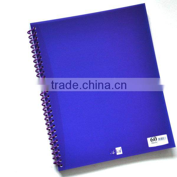 pp pvc hardcover notebook with spiral notebook