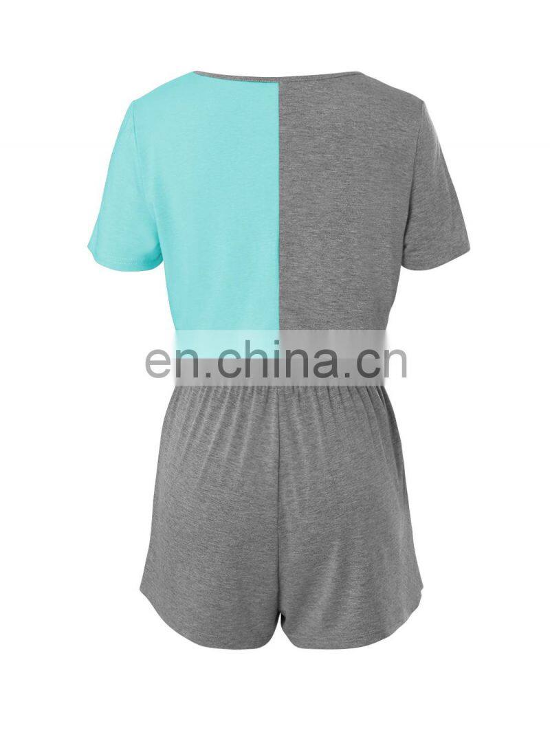 Manufacturer customized LOGO women's spring and summer new casual sports round neck t-shirt 2-piece jogging suit