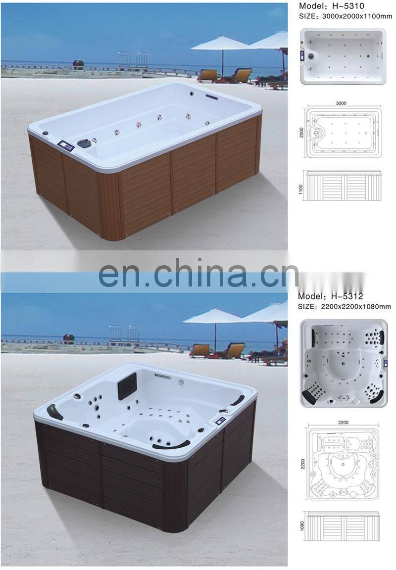 outdoor luxurious whirlpool massage bathtub, jaccuzi spa tub