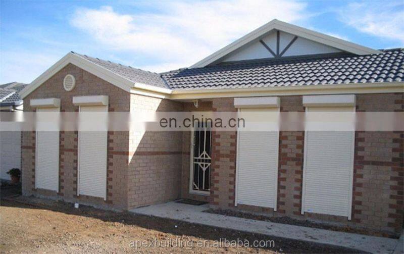 Motorized insulation & security rolling shutter with PU foam filled 45mm & 50mm interlocking slat