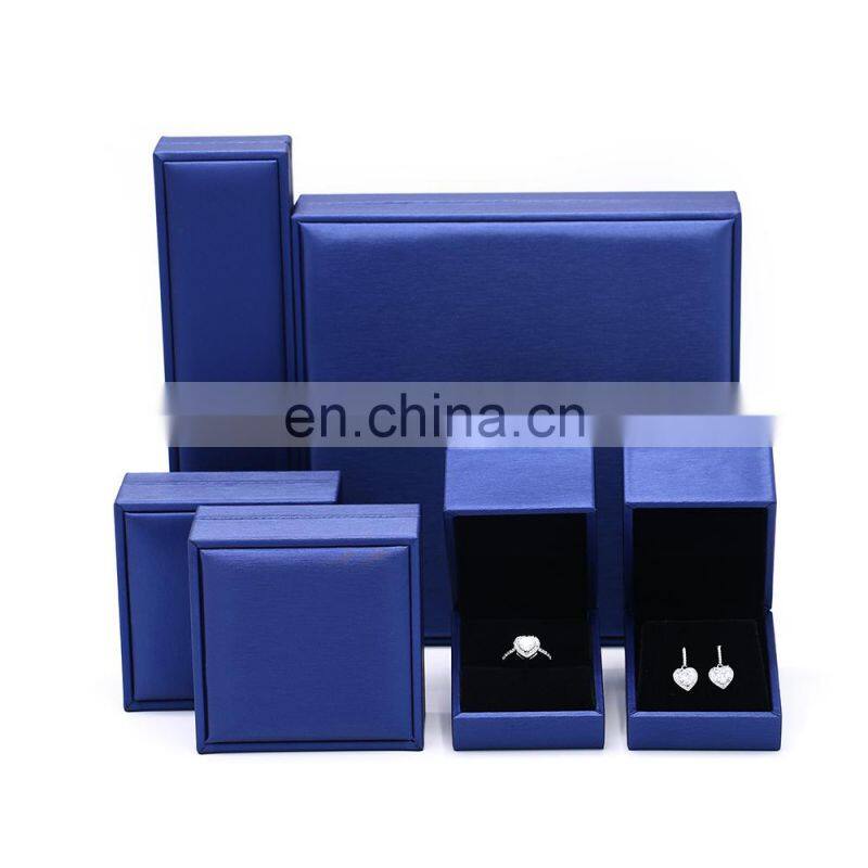 Fadeli Wholesale Luxury Custom Logo Royal Blue Pu Leather Bracelet Bangle Box