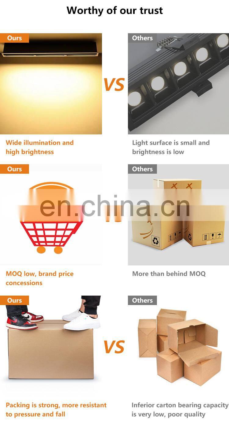 Tri Color High Lumen Energy Saving 3 Year Warranty Indoor Lighting System 30W Led Linear Down Lamp
