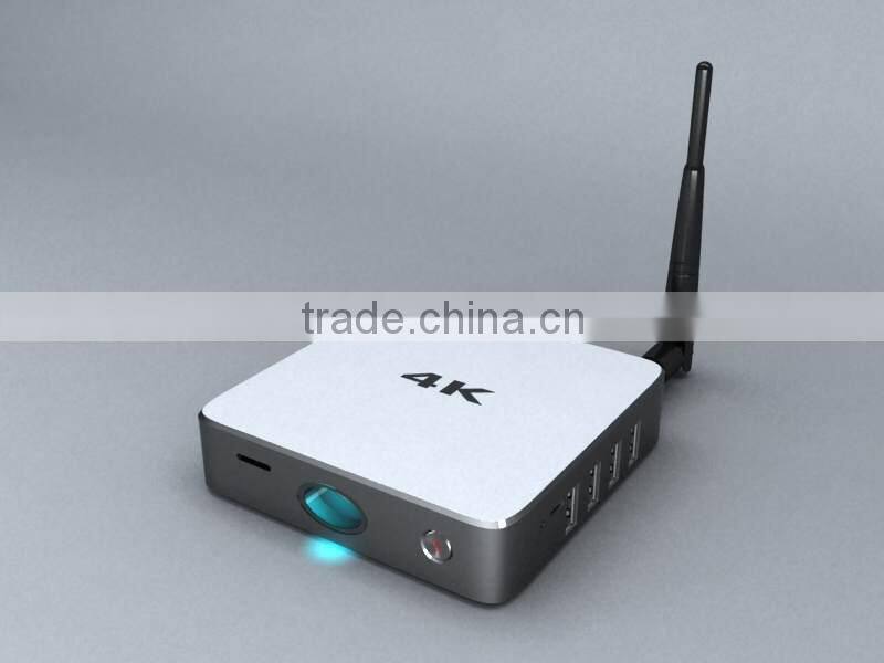 High quality ! quad core Cortex A17 2GB/16GB BT4.0 2.4GHz/5.0GHz Wifi Full HD 4K player Android tv box rk3288