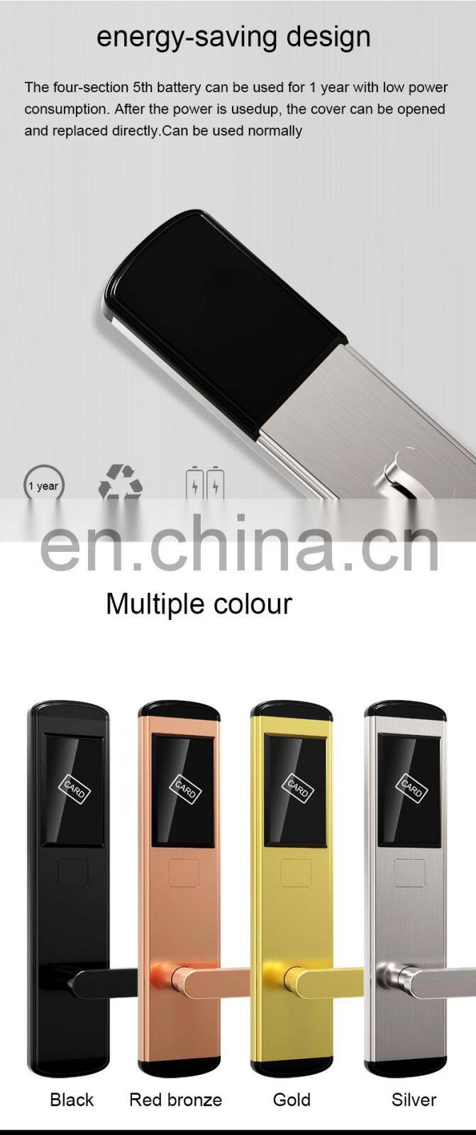 European Security And Protection Secure Gate Locks For For Outward Opening Doors Rfid Home Hotel Lock Security System