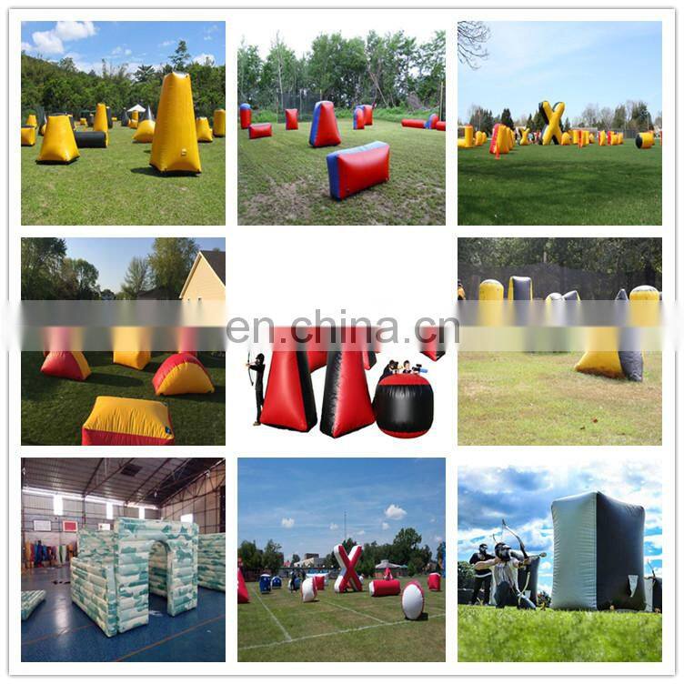 Outdoor Paintball Obstacles Accessories Inflatable Paintball Bunker Arena Game