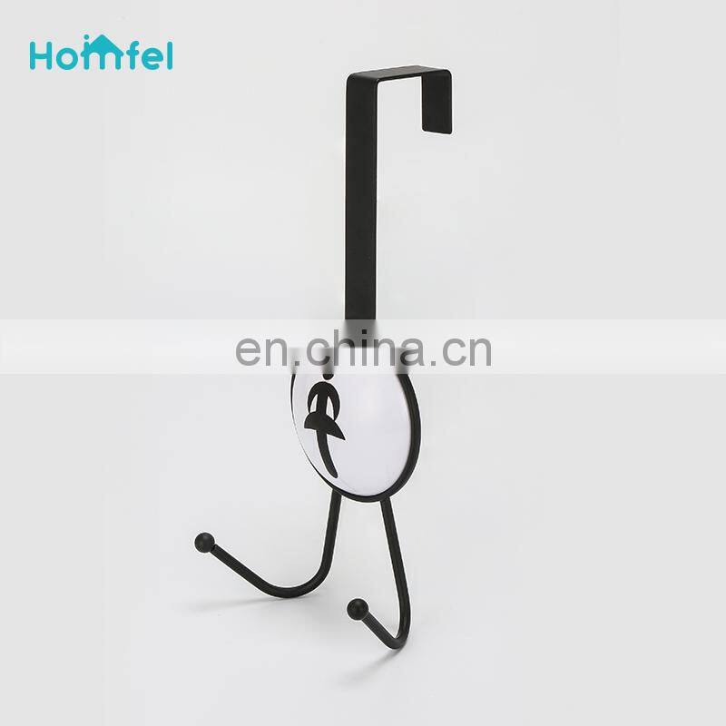 Over door hooks door hangers wood Entryway Bathroom Kitchen hang clothes hat Purse bag hooks chrome plate