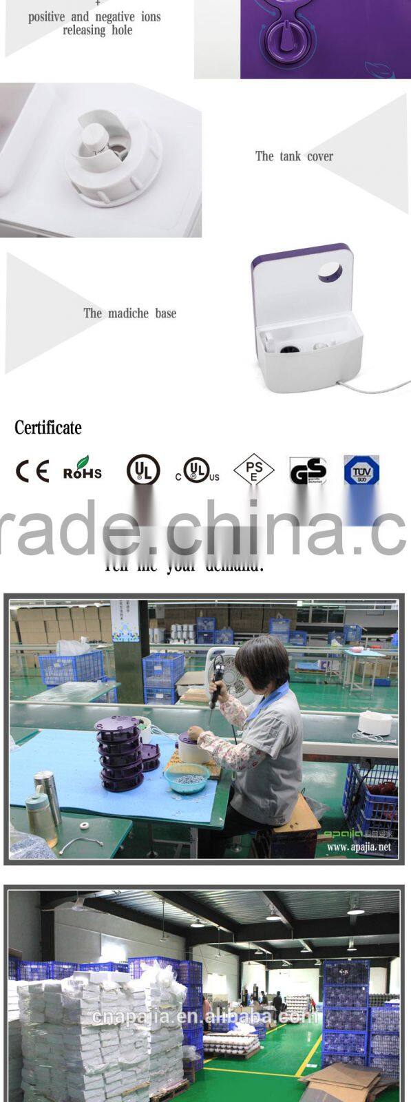 air purifier ionizer ultrasonic home humidifier