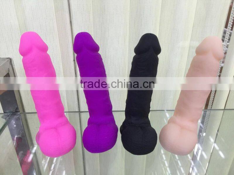 2016 polishing sex machine Full silicone dildo sex toy gay dildos for men