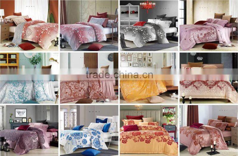 White With Black Flocked Duvet Cover Set