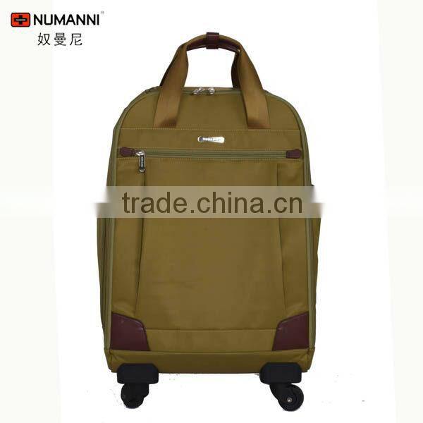 high quality fashion waterproof light lady's travel trolley laptop bag