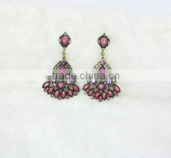 beautiful vintage drop beads hooks fancy earring designer