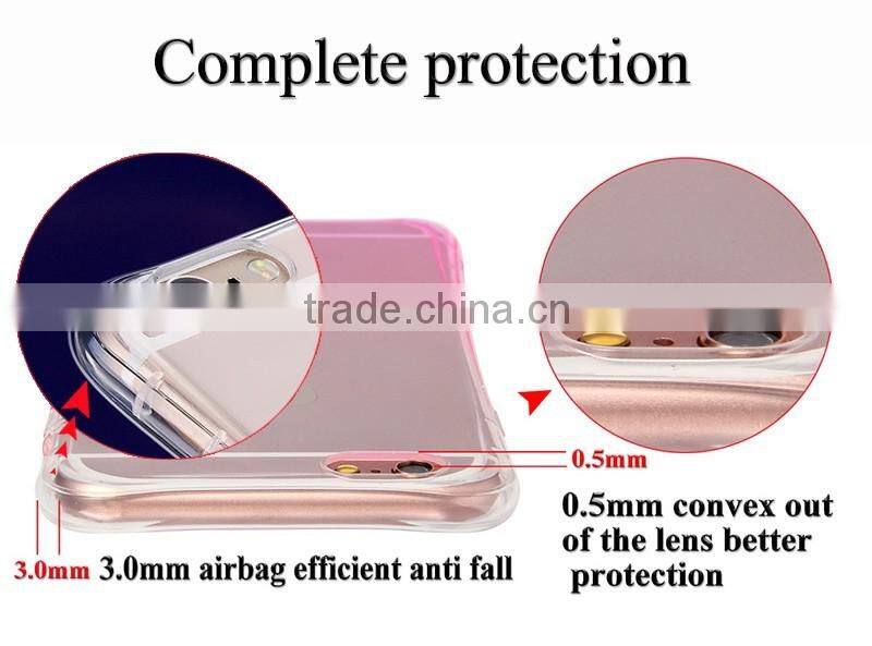 Wholesale back case for iphone 6 plus transparent tpu / 5.5 inch silicon PC TPU Case /bulk cheap Mobile PC Case
