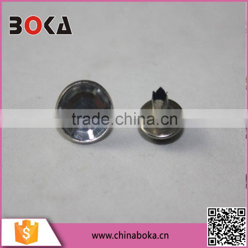 2015 wholesale new stylish garment accessories customized pearl pronged snap button for clothes on factory direct sale