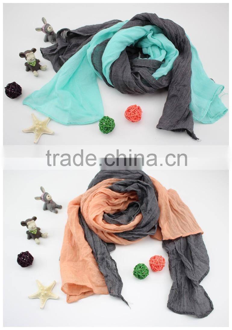 Daily Trend-all Plain Color Matching Cotton Polyester Fashion Baby Girls Boys Scarf