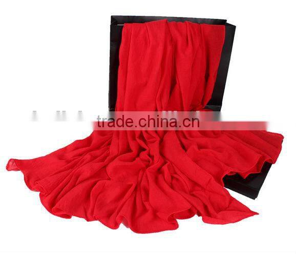 14 Colors in Stock Fashion Women Lady Cotton & Linen Pashmina Scarf Wholesale