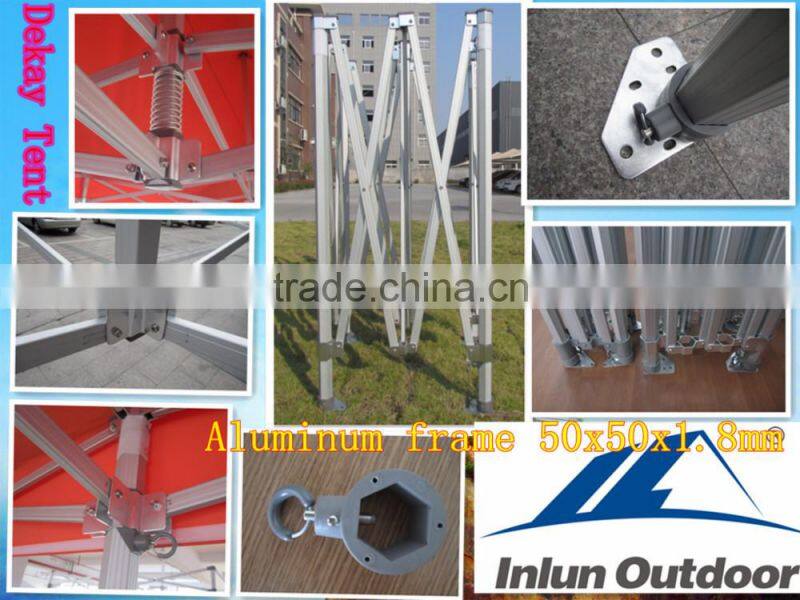 4x4m solid colour instant garden gazebo