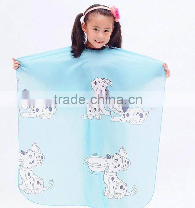 2016 BeiQi cheap customized barber cape with window , hairdressing kids' hair cutting cape